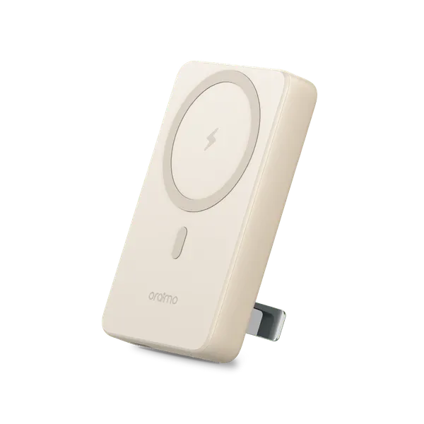 oraimo MagPower 15 10000mAh Wireless and Wired Power Bank white gold
